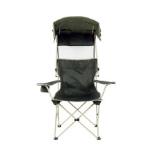 Wholesale folding metal chair portable fishing foldable chair with sunshade